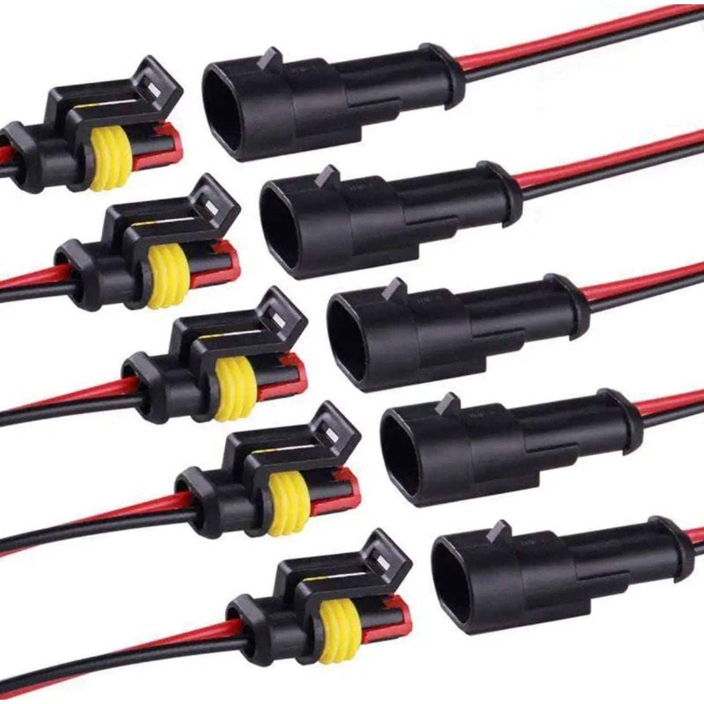 IP65 Vattentät kontakt PA66 nylon + packning i silikon - färdigstiftad med kabel för enkel skarvning - Landgren Dynamics