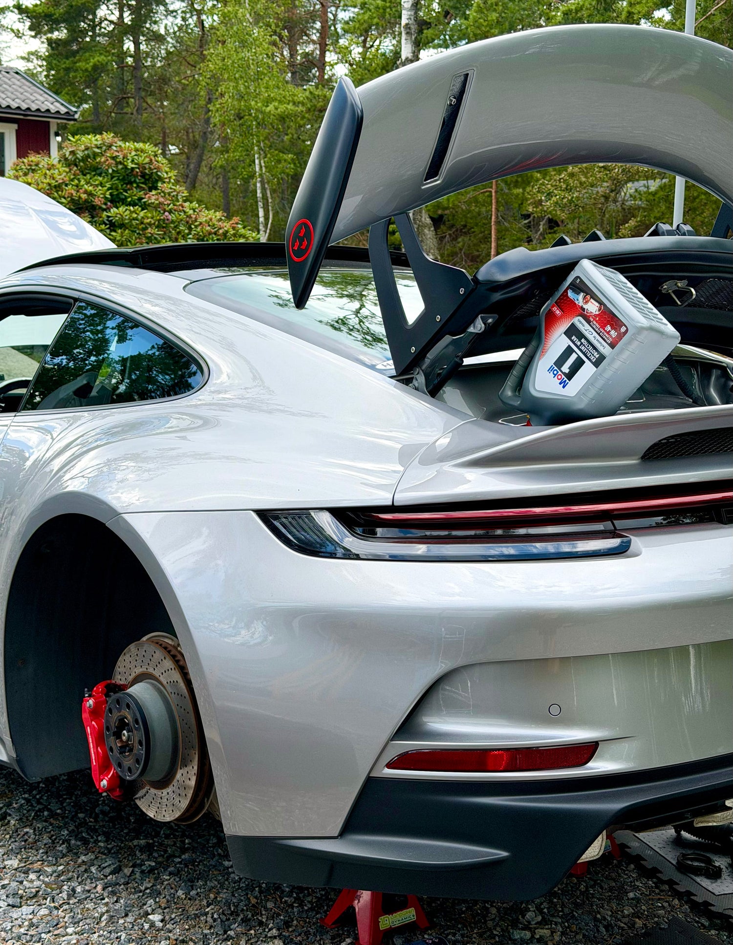 Porsche specialisten i Tyresö Philip Landgren Driver företaget Landgren Dynamics ute på Breviks-halvön