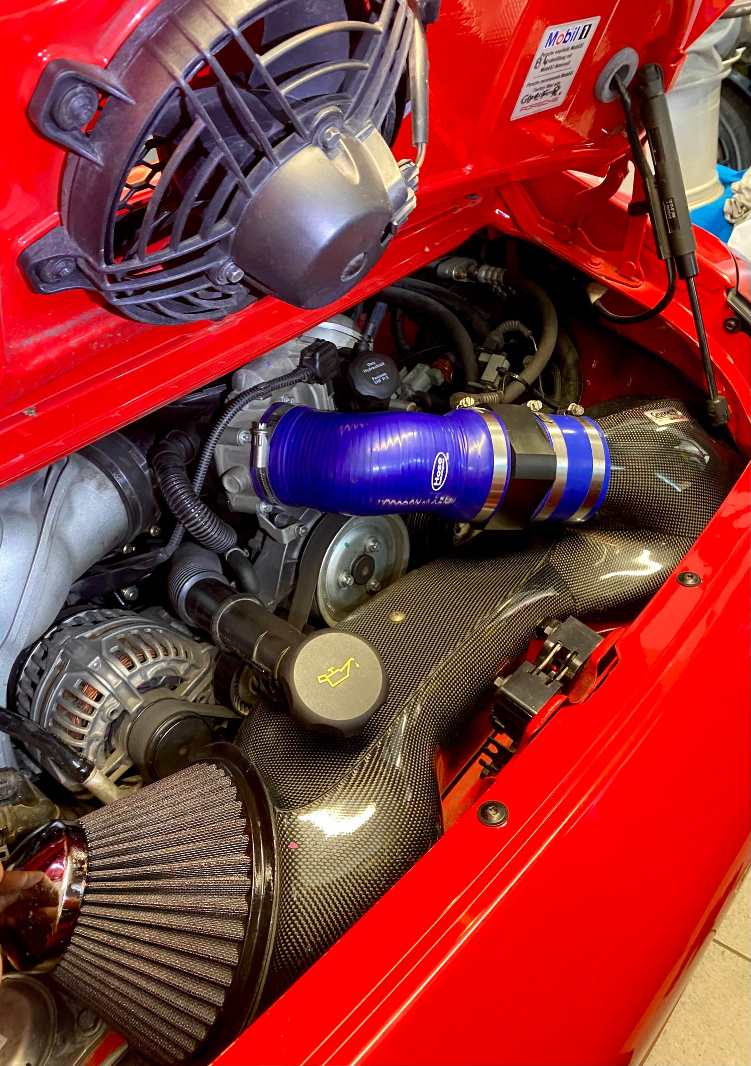 Porsche 911 Carbon intake - installed by Landgren Dynamics