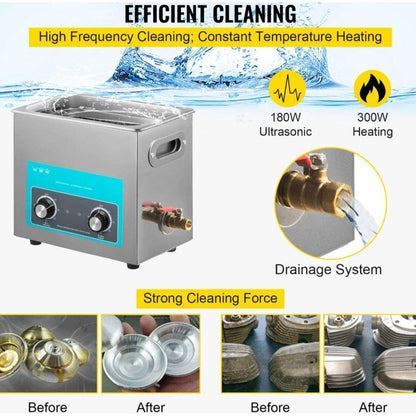 Hyra - Ultrasonic cleaner Ultraljudstvätt 6.5l 200/180w - Landgren Dynamics