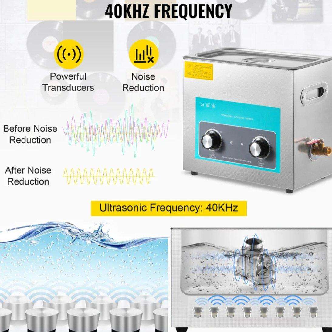 Hyra - Ultrasonic cleaner Ultraljudstvätt 6.5l 200/180w - Landgren Dynamics