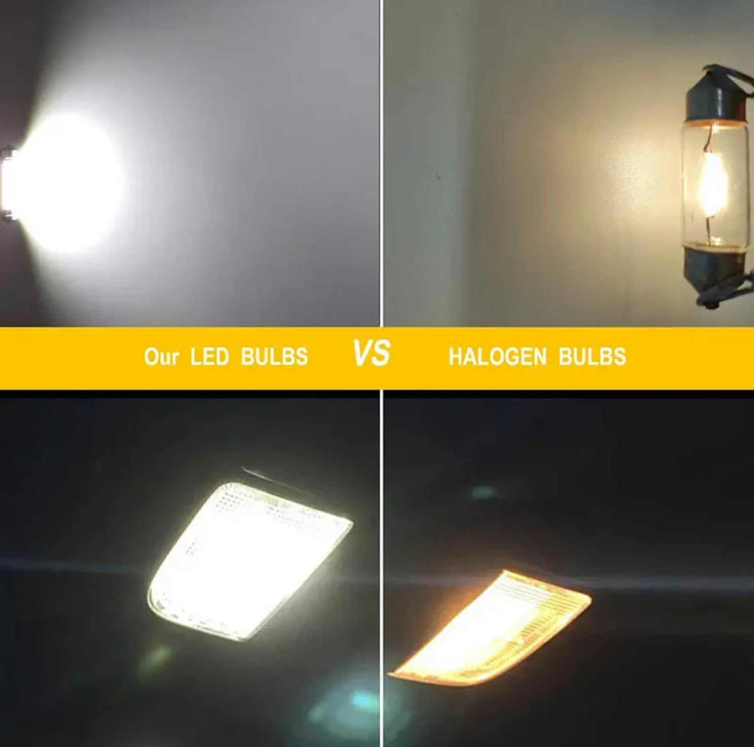 C10W C5W LED COB 36mm / 41/42mm 12V Vita LED-lampor för Fordon - Landgren Dynamics