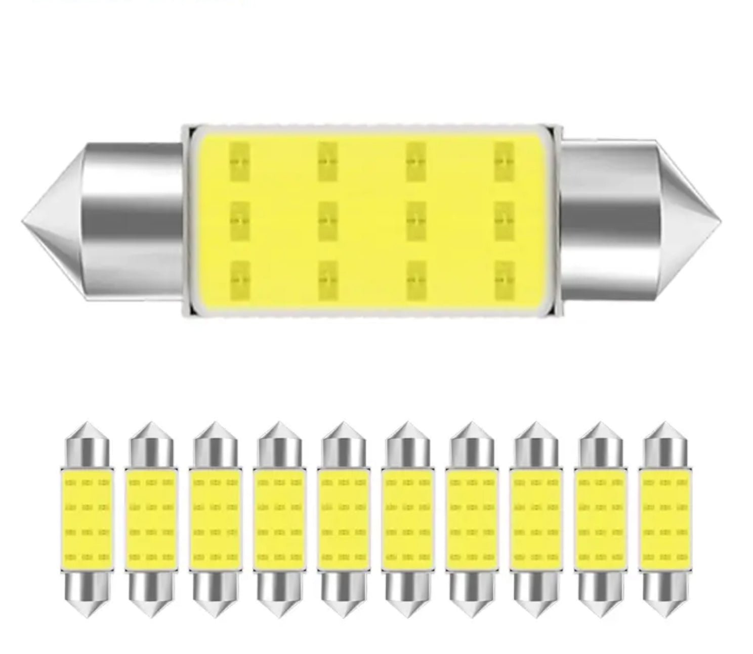 C10W C5W LED COB 36mm / 41/42mm 12V Vita LED-lampor för Fordon - Landgren Dynamics