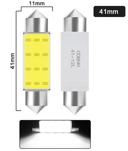 C10W C5W LED COB 36mm / 41/42mm 12V Vita LED-lampor för Fordon - Landgren Dynamics
