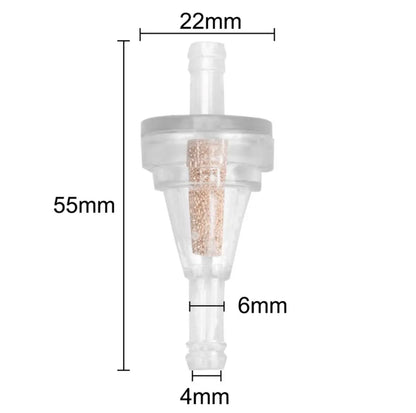 MC in-line bränslefilter - cross ATV UTV Universal 1/4" 6,3 mm anslutning bensinfilter - Landgren Dynamics